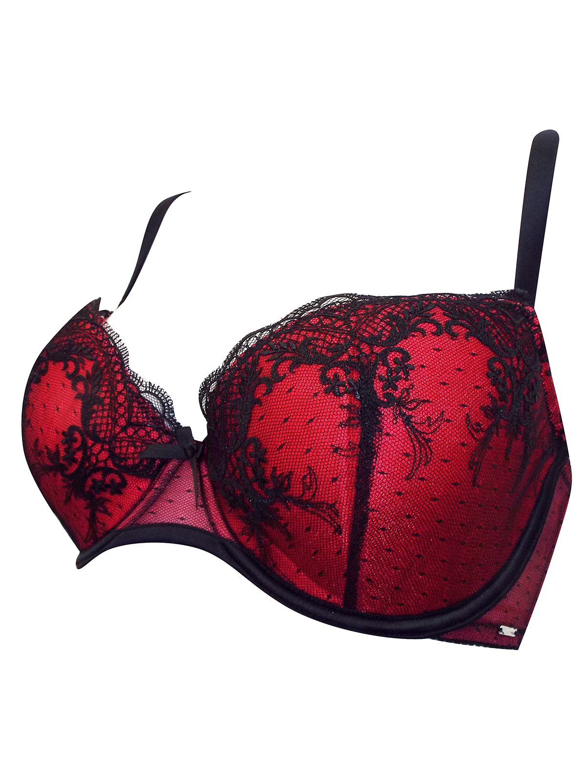 Boux Avenue Bouxtique Jessica plunge bra - Dark Red - 32FF