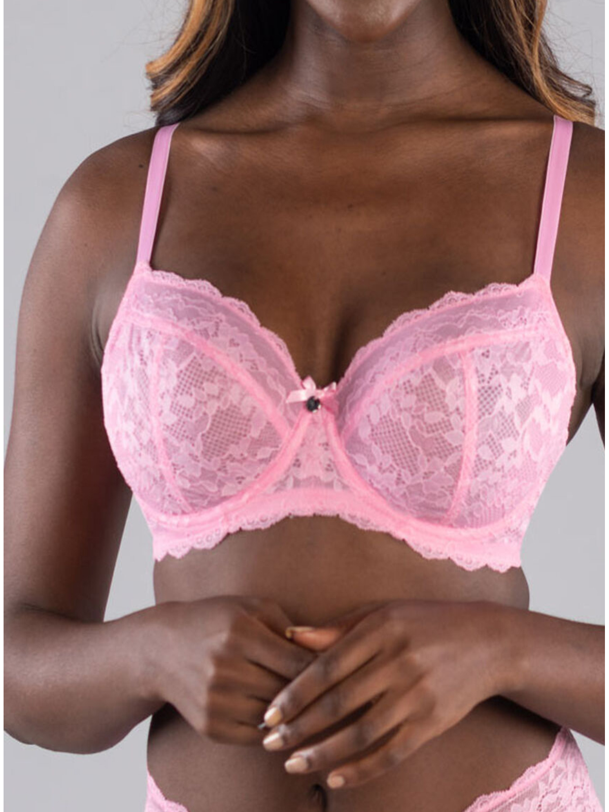 Boux Avenue Ammielia longline bra - Bubblegum Pink - 30B