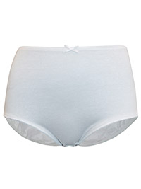 Secret Possessions WHITE Pure Cotton High Rise Full Briefs - Size 6/8 to 22/24 (XS to 2XL)
