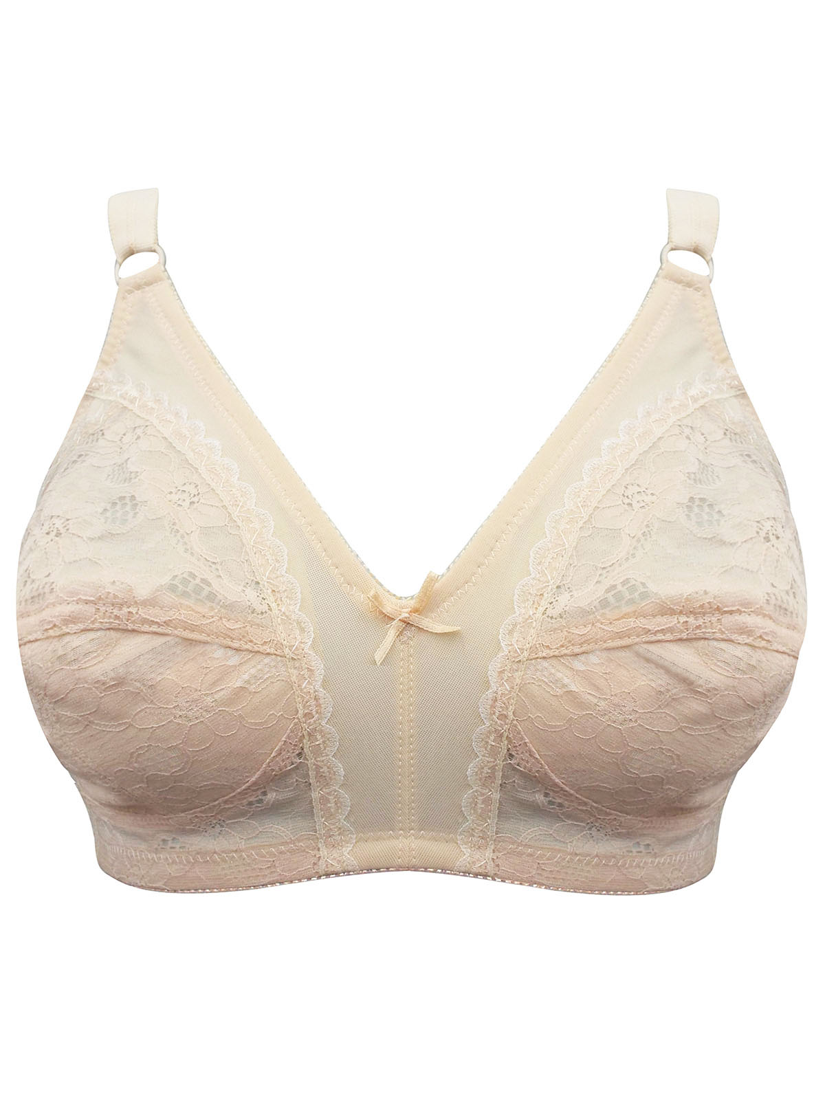 Camille Womens Ladies Jessica Underwired Full Cup Lace White Bra