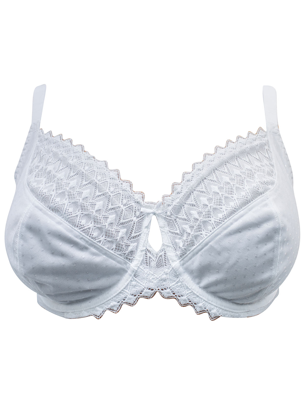 George - - G3ORGE WHITE Lace Underwired Non-Padded Bra - Size 36 (C-G)