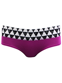 LaSenza MAGENTA Contrast Lace Trim Hipster Knickers - Size XS to L