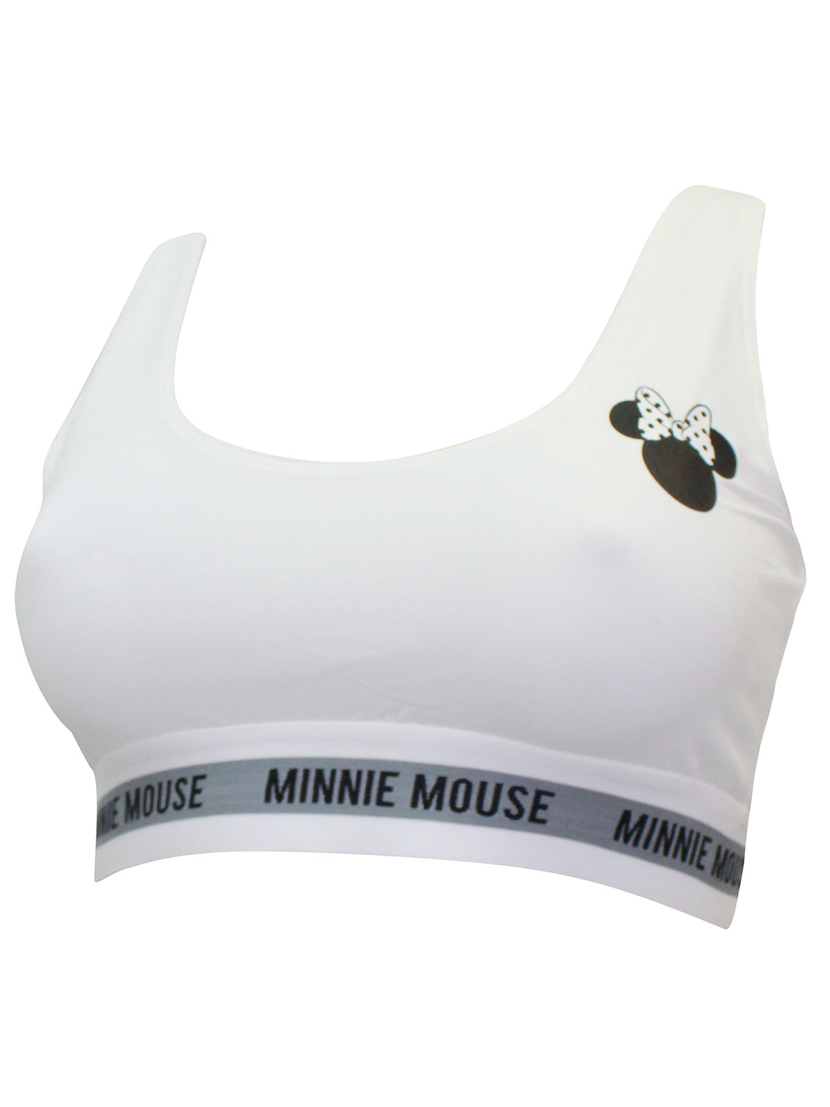 Disney - - Disney WHITE Minnie Mouse Striped Underband Sports Bra - Plus  Size 16/18 to 28/3