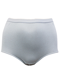 Comfort Choice LIGHT-GREYBLUE Pure Cotton High Waisted Full Briefs - Plus Size 12 to 42/44 (US 7 to 16)