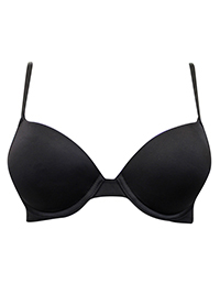 BLACK Padded & Wired Full Cup Bra - Size 34 to 36 (A-B)