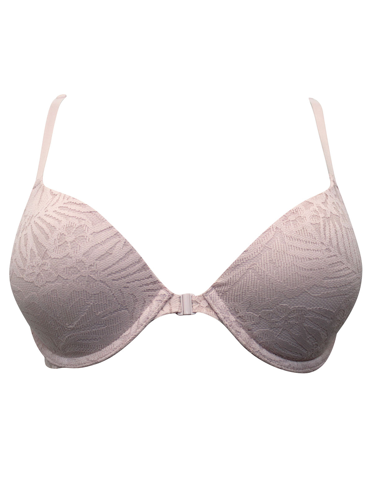 BLUSH Lace Overlay Wired Front Closure Bra - Size 36 (B cup)
