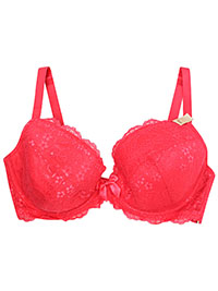 CORAL Tori Moulded Plunge Bra - Size 30 to 36 (A-B-C-DD)