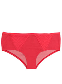 CORAL Lace Insert Hipster Knickers - Size 8 to 10 (S to M)