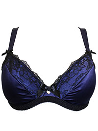BLUE Gracey Push Up Plunge Bra - Size 30 to 38 (A-B)
