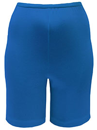 BLUE Pure Cotton Comfort Shorts - Size 12 to 38/40 (US 8 to 16)