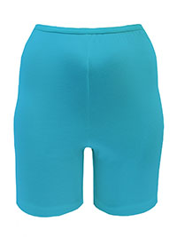 TURQUOISE Pure Cotton Comfort Shorts - Size 10 to 38/40 (US 7 to 16)