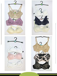 12-PACK ASSORTED Bras - Size 30 to 40 (A-B-C)