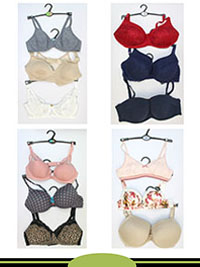 12-PACK ASSORTED Bras - Size 30 to 42 (AA-A-B-C-F)