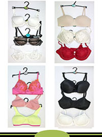 12-PACK ASSORTED Bras - Size 28 to 42 (AA-A-B-C-G)