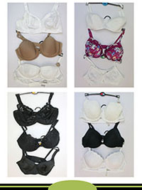 12-PACK ASSORTED Bras - Size 32 to 40 (A-B-C-DD-G)