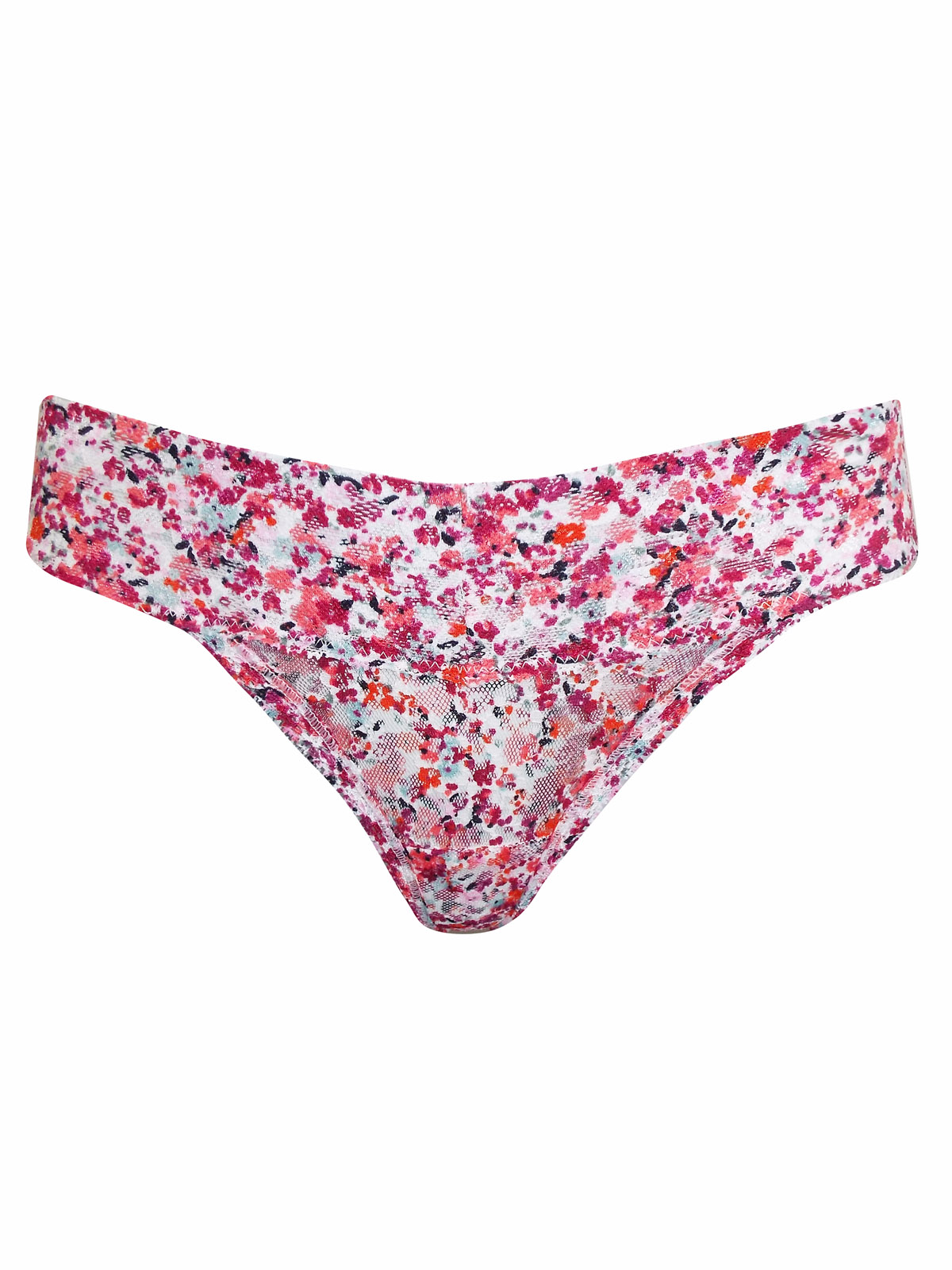 RED 3-Pack Low Rise Floral Print Thongs - Size 8 to 16