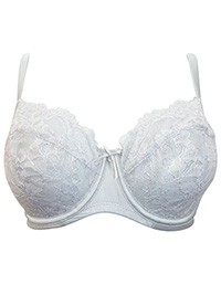 Bx SILVER Lace Full Cup Wired Bra - Size 30 to 38 (DD-E-F-FF-G)