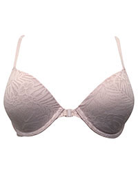 BLUSH Lace Overlay Wired Front Closure Bra - Size 36 (B cup)