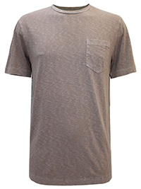 WS Mens FAWN Pure Cotton Short Sleeve Pocket T-Shirt - Size XS to XL