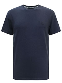 FF Mens NAVY Lulworth Crew T-Shirt - Size S to 4XL