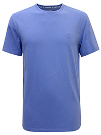 FF Mens LIGHT-BLUE Lulworth Crew T-Shirt - Size M to 2XL