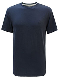 FF Mens NAVY Lulworth Crew Neck T-Shirt - Size S to 2XL