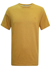 FF Mens MUSTARD Lulworth Crew Neck T-Shirt - Size S to M