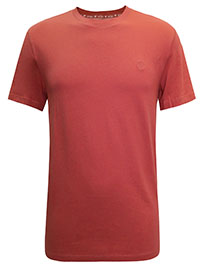 FF Mens TERRACOTTA Pure Cotton Crew Neck T-Shirt - Size M to XXL