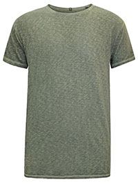 MoP Mens GREEN Pure Cotton Relaxed Fit T-Shirt - Size XS to XL