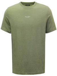 MoP Mens KHAKI Pure Cotton Logo T-Shirt - Size S to XXL