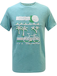 FF Mens MINT Embroidered Palm Graphic T-Shirt - Size S to XL