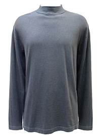 SLATE Mens Organic Cotton Funnel Neck Top - Size M to XXL