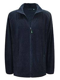 NAVY Mens Zip Up Funnel Neck Micro Fleece - Plus Size 3X to 4X