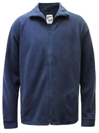 MARINE Mens Funnel Neck Zip Up Fleece - Size S to XL