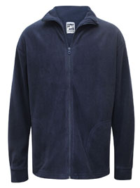 NAVY Mens Funnel Neck Zip Up Fleece - Size S to XL