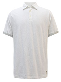 WHITE Mens Pure Cotton Short Sleeve Polo Shirt - Size M to XXL