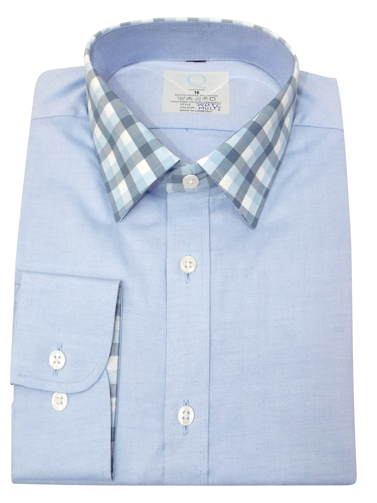 Marks and Spencer - - M&5 ASSORTED Cotton Blend Long Sleeve Shirt ...