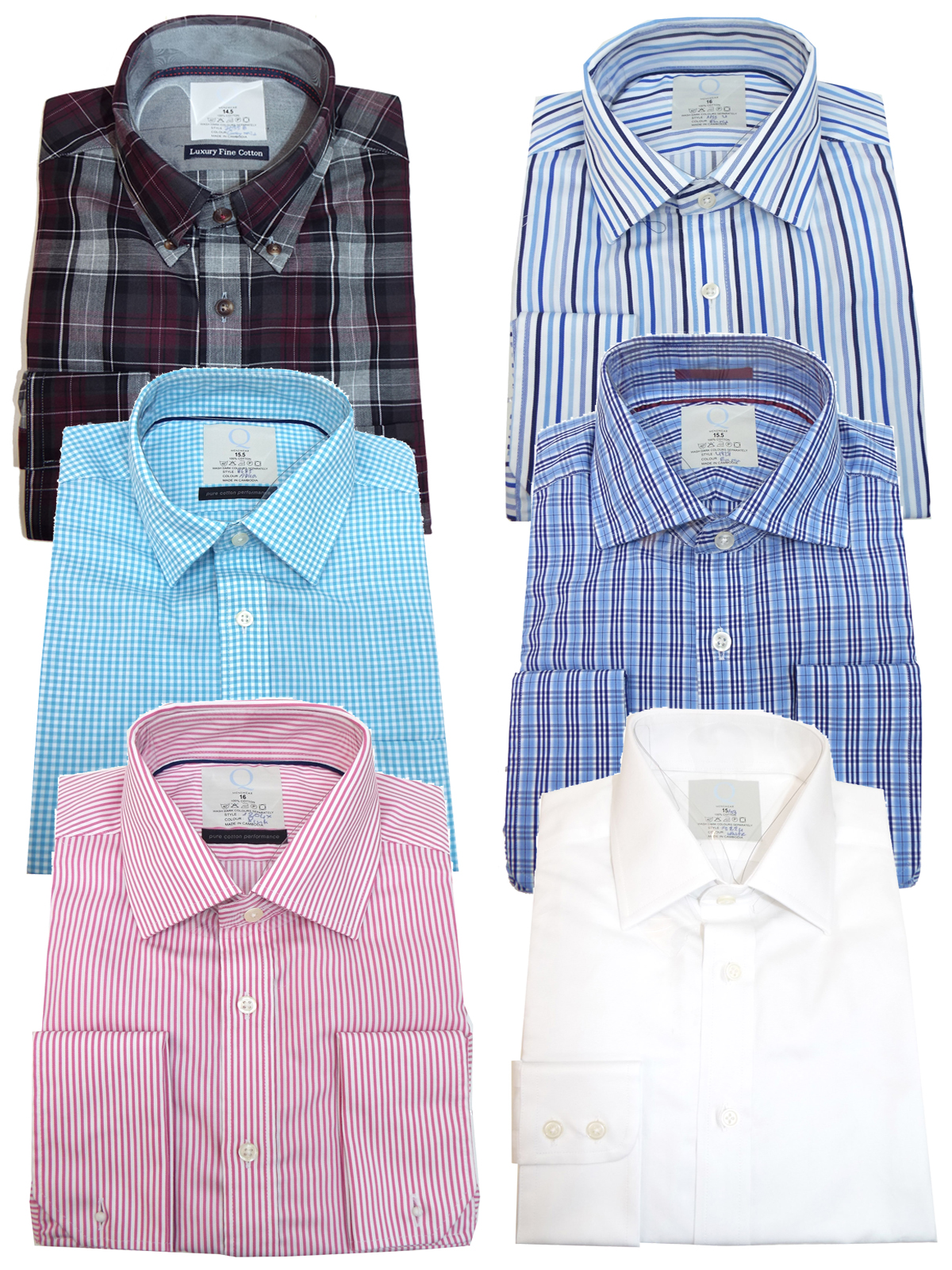 marks-and-spencer-m-5-assorted-pure-cotton-shirt-collar-size-14-5