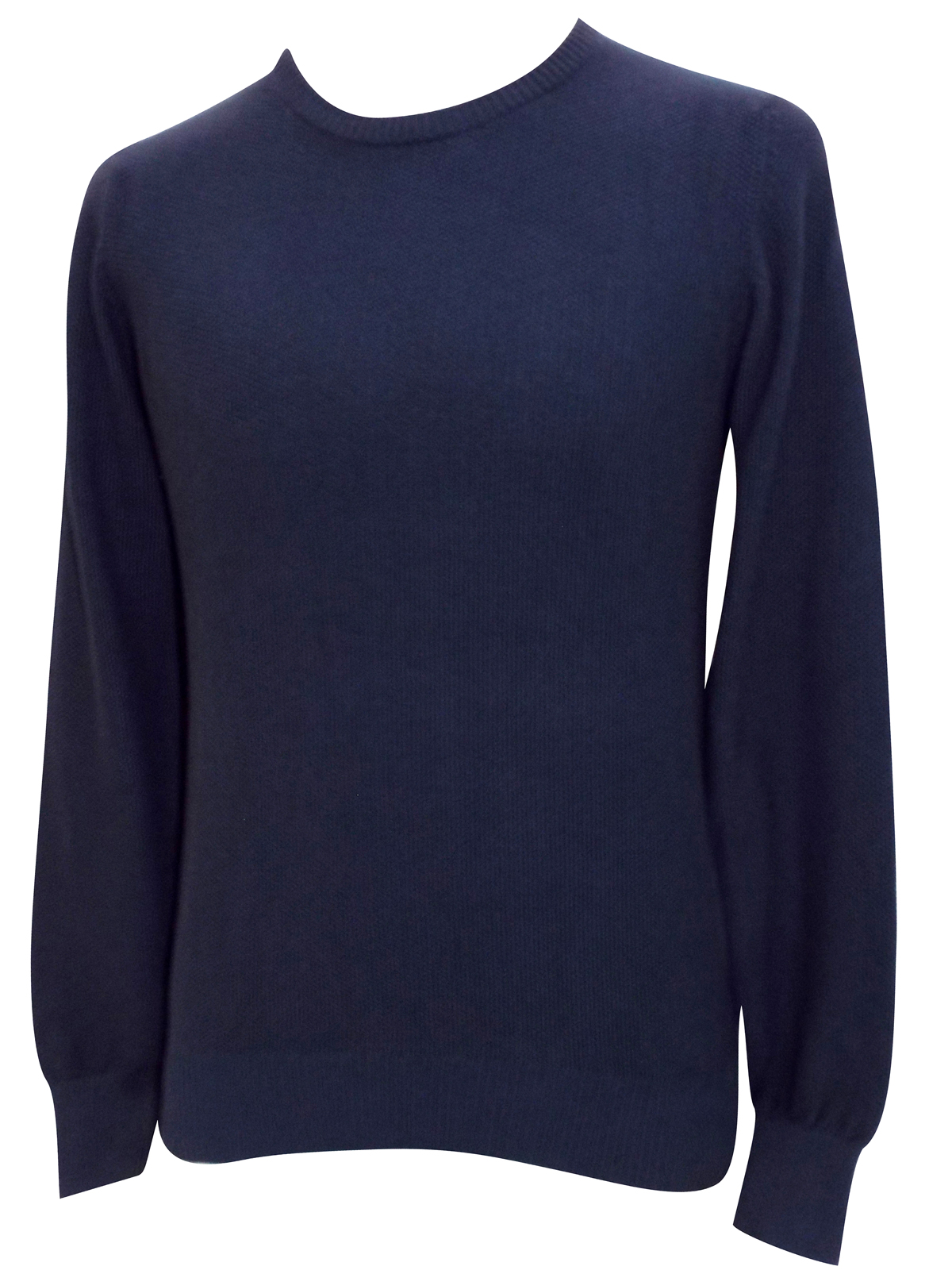 Marks and Spencer - - M&5 NAVY Pure Cotton Textured Jumper - Size ...