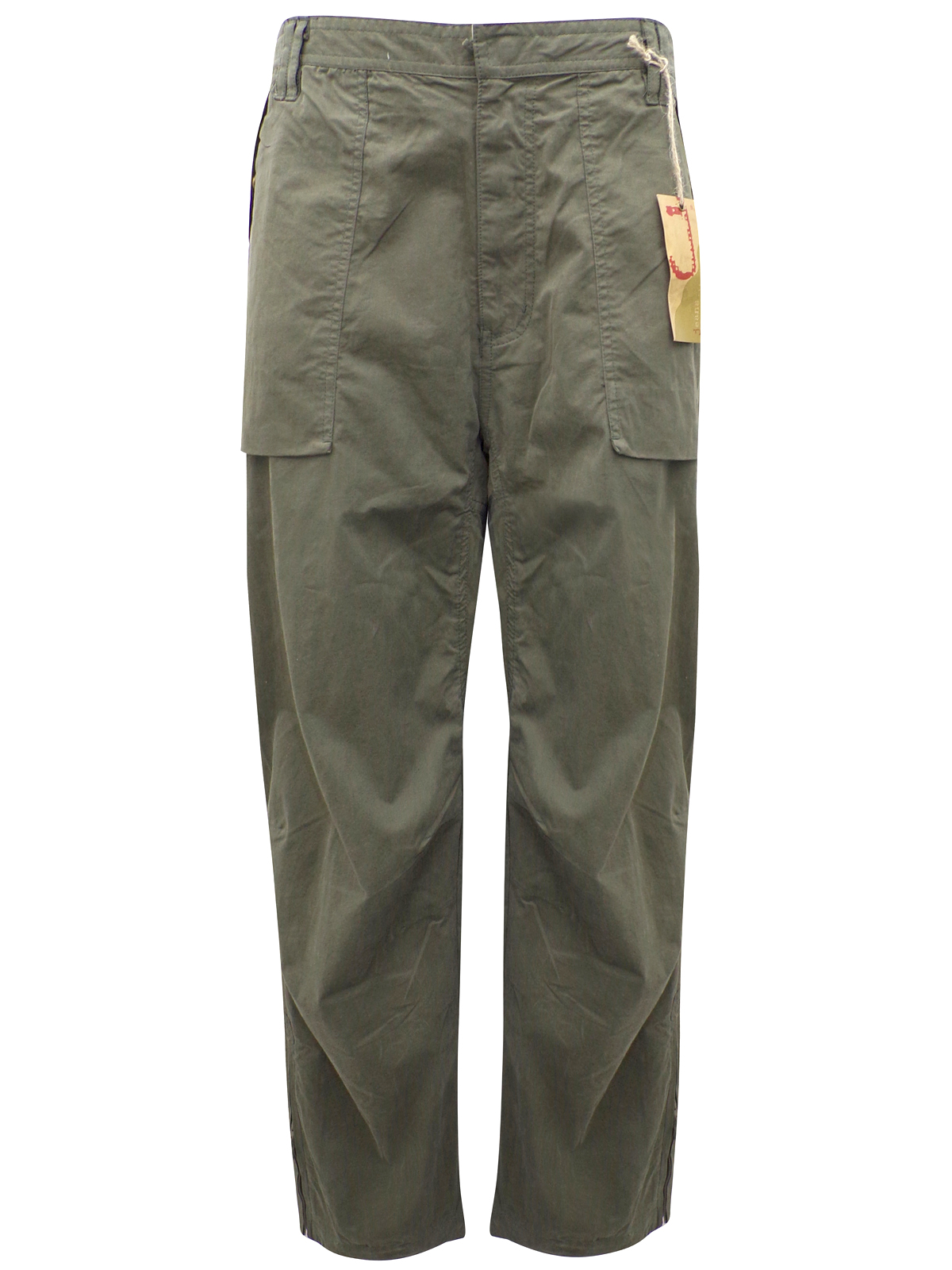 BHS - - BH5 KHAKI Cotton Rich Utility Cargo Trousers - Waist Size 40 to ...
