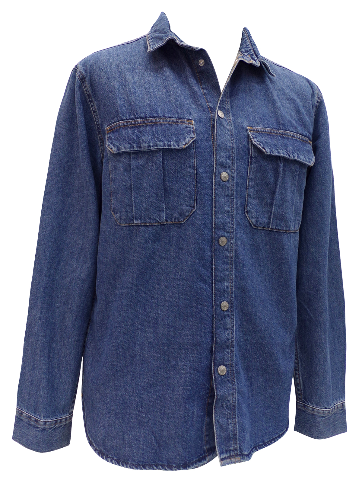 H&M DENIM Pure Cotton Denim Shirt with Pockets Size XSmall to XLarge