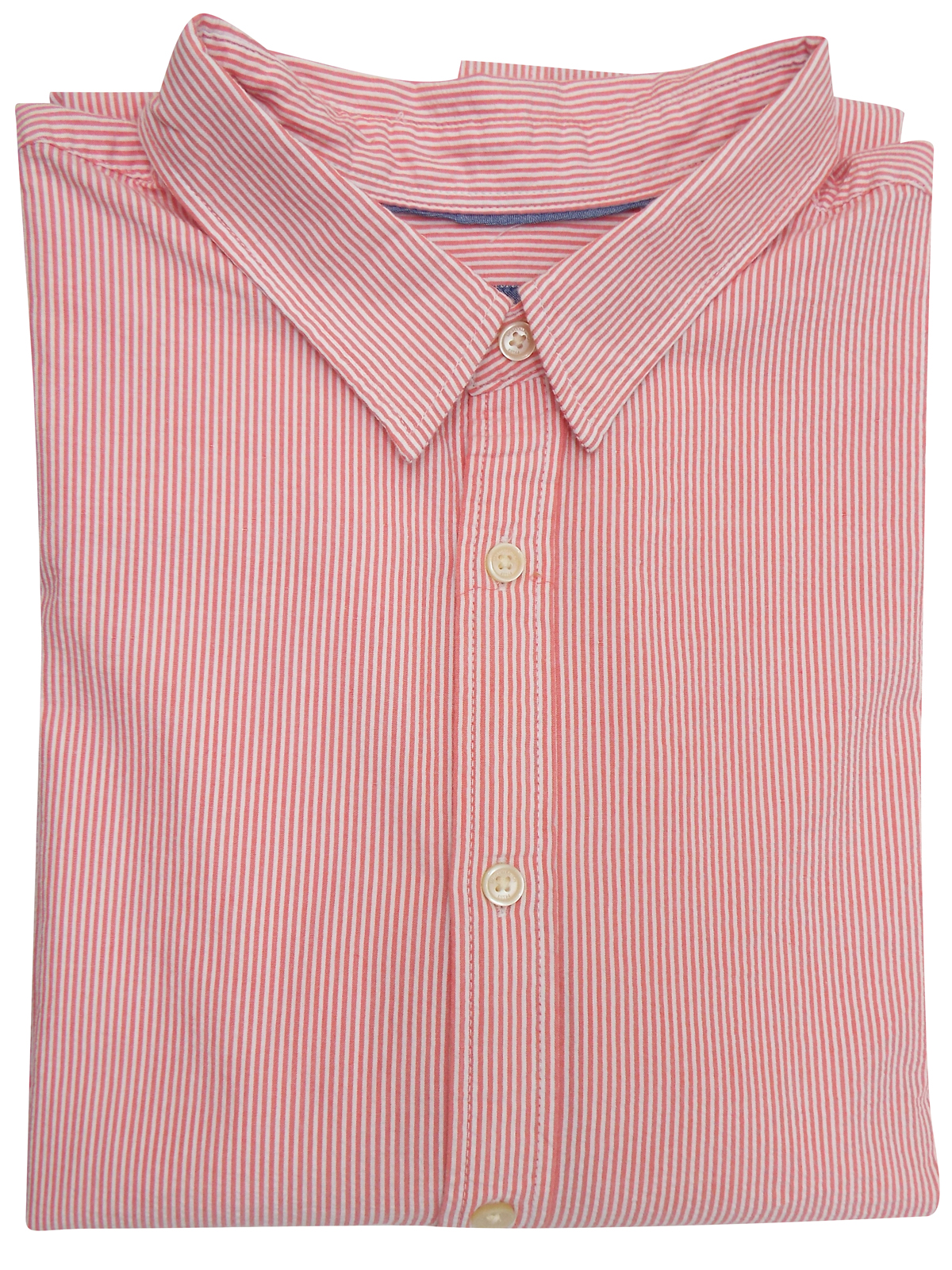 Marks and Spencer - - M&5 PINK Pure Cotton Thin Striped Shirt - Size ...