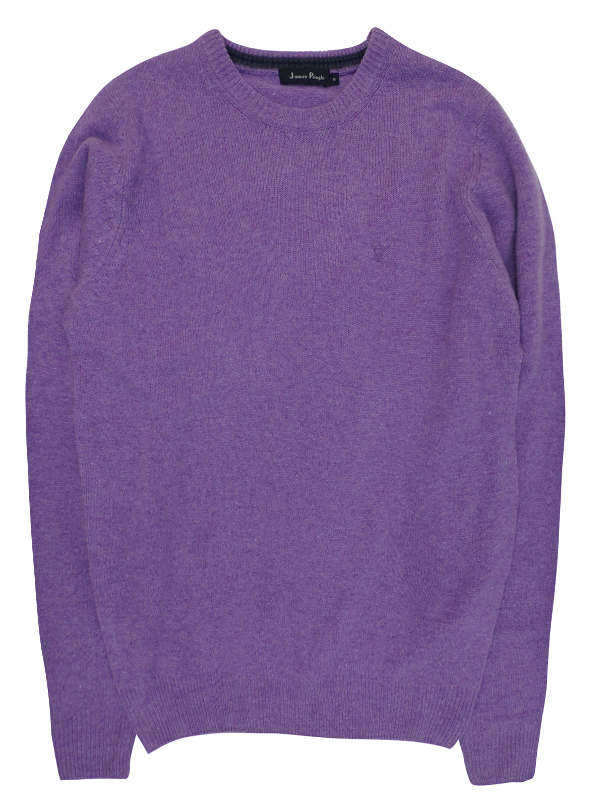 James Pringle - - James Pringle LILAC Pure Wool Crew Neck Knitted ...