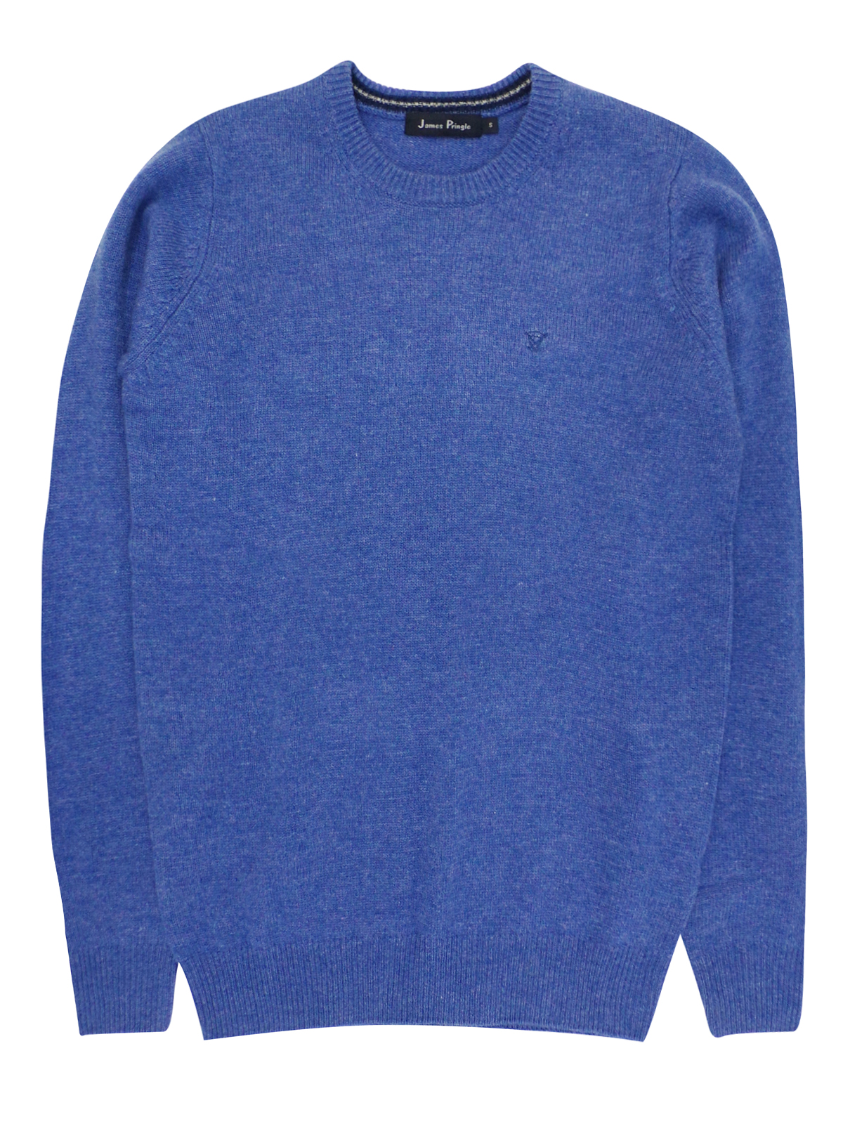 James Pringle - - James Pringle LIGHT-BLUE Pure Wool Crew Neck Knitted ...