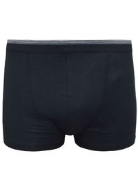 Mens D3benhams BLACK Cotton Stretch Grey Stripe Trim Hipster Trunks - Size Small to XXLarge Mens D3benhams BLACK Cotton Stretch Grey Stripe Trim Hipster Trunks - Size Small to XXLarge