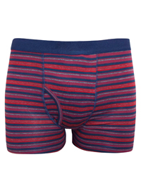 Mens D3benhams RED NAVY Striped Cotton Rich Navy Trim Trunks - Size Medium to 5XLarge Mens D3benhams RED NAVY Striped Cotton Rich Navy Trim Trunks - Size Medium to 5XLarge