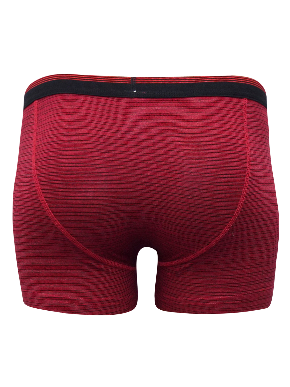 Debenhams - - D3benhams RED Cotton Rich Striped Boxers - Size Medium to 3XL