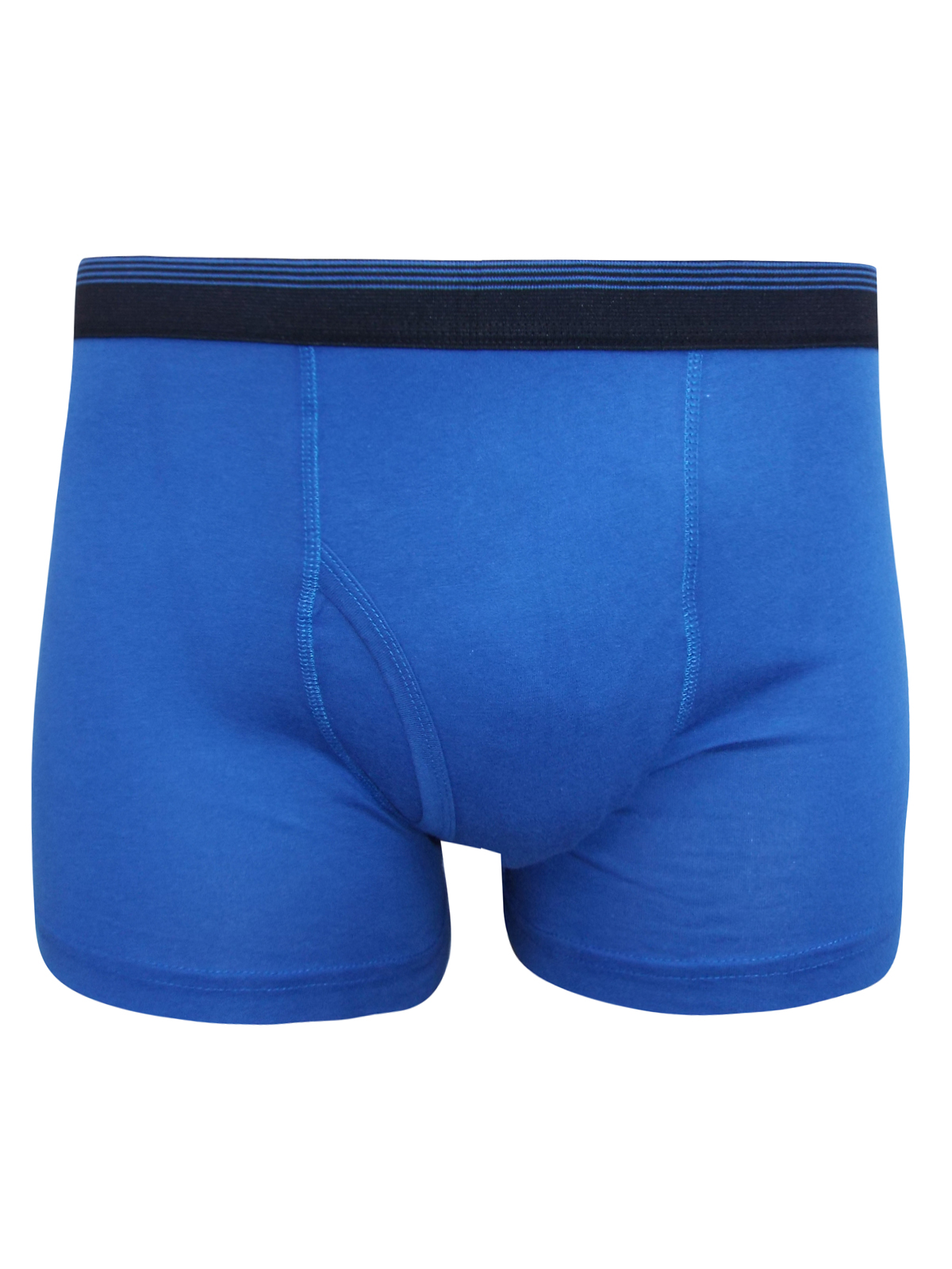 Debenhams - - D3benhams BLUE Cotton Rich Stripe Waist Boxers - Size ...