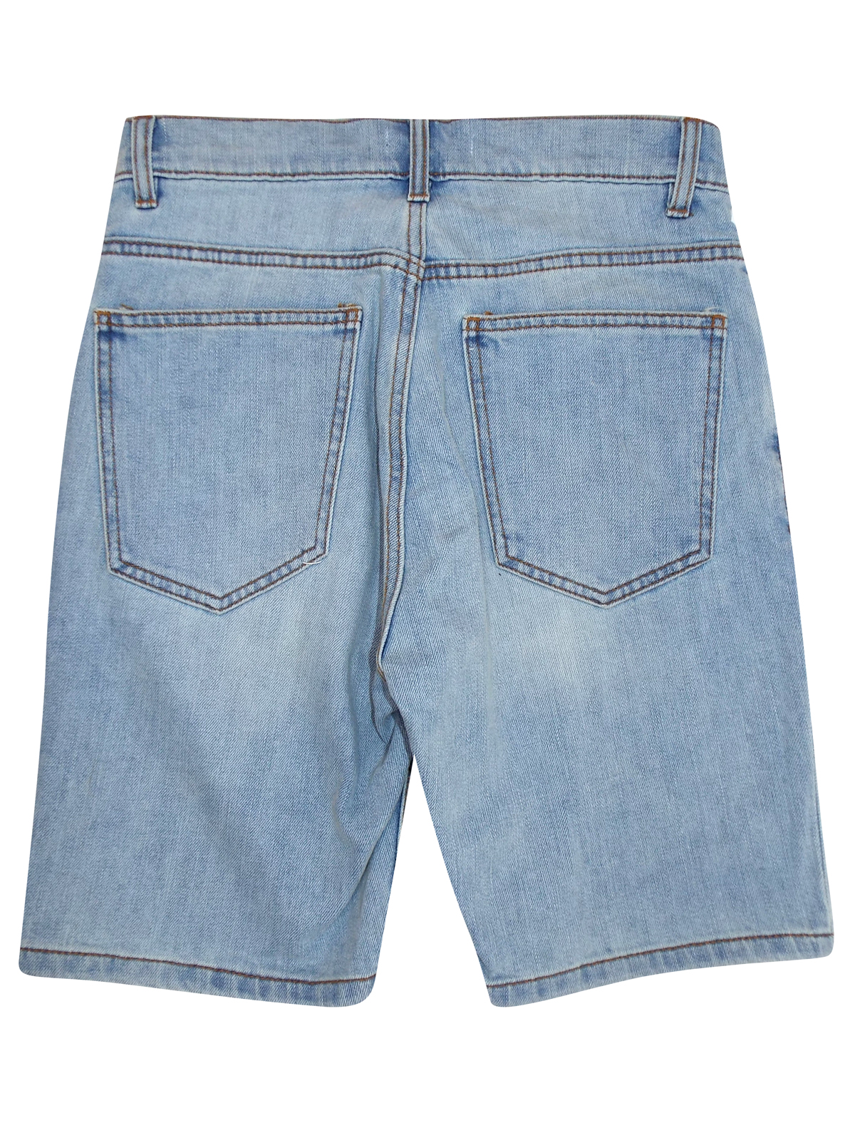 M4ngo LIGHT-DENIM Cotton Rich 5-Pocket Denim Shorts - Waist Size 28 to 36