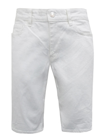 Mens M4ngo WHITE Cotton Rich 5-Pocket Denim Shorts - Waist Size 30 to 36 Mens M4ngo WHITE Cotton Rich 5-Pocket Denim Shorts - Waist Size 30 to 36